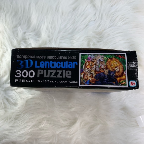 300 piece puzzle Lenticular jigsaw LPF big cats - Picture 7 of 7